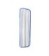 GLOBE 3375Microfiber Flat Finish Mop Pad 18" - Blue/White, Case: 10, Price by PK - 3375 -  - [unit price]