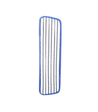 GLOBE 3375Microfiber Flat Finish Mop Pad 18" - Blue/White, Case: 10, Price by PK - 3375 -  - [unit price]