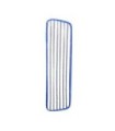GLOBE 3375Microfiber Flat Finish Mop Pad 18" - Blue/White, Case: 10, Price by PK
