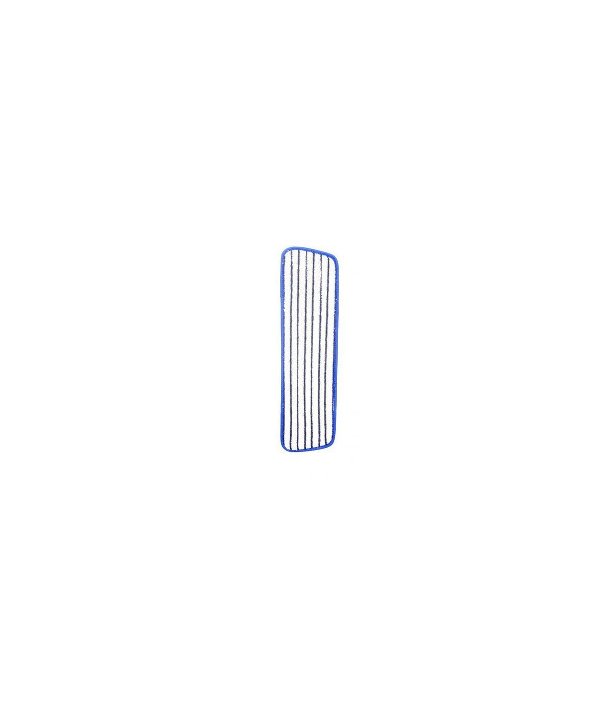 GLOBE 3375Microfiber Flat Finish Mop Pad 18" - Blue/White, Case: 10, Price by PK - 3375 -  - [unit price]