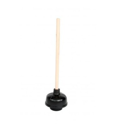 GLOBE 3455SALE: Toilet - HydroForce Plunger w/20"Wood Handle - Black, Case: 12, Price by CS - 3455 -  - [unit price]