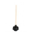 GLOBE 3455SALE: Toilet - HydroForce Plunger w/20"Wood Handle - Black, Case: 12, Price by CS