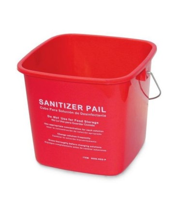 GLOBE 3603RSanitizing Pail 3qt - Red, Case: 12, Price by EA - 3603R -  - [unit price]