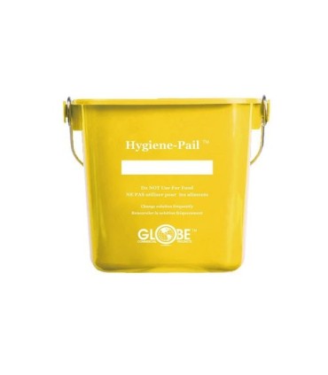 GLOBE 3603YSanitizing Pail 3qt - Yellow, Case: 12, Price by EA - 3603Y -  - [unit price]