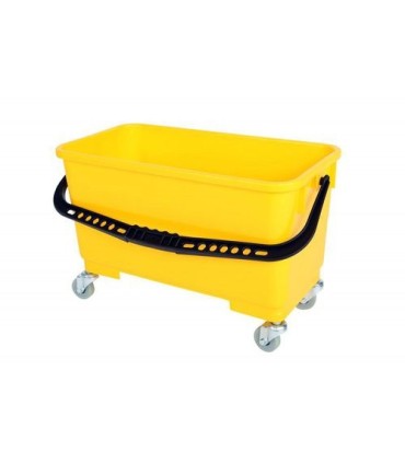 GLOBE 3621Window Cleaning Bucket w/Sediment Screen/Caster-Yellow, Case: 1, Price by EA - 3621 -  - [unit price]