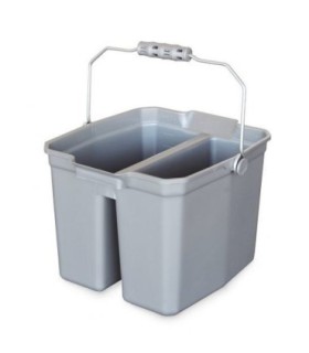 GLOBE 3675Bucket - 15qt Double Bucket - Grey, Case: 6, Price by EA - 3675 -  - [unit price]