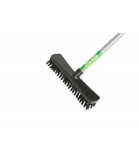 GLOBE 4019Floor and Deck Scrub Brush 10" w/48" Metal Handle-Asbd, Case: 12, Price by EA - 4019 -  - [unit price]