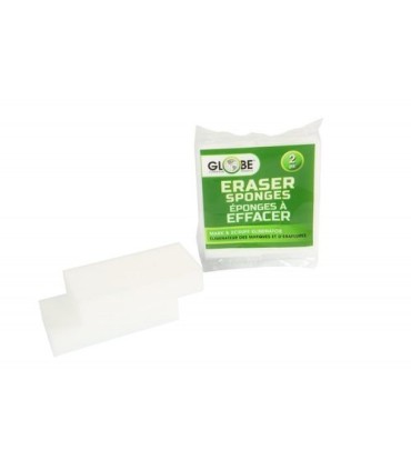 GLOBE 4028Erase-it-Sponge Small 4.75x2.375x1" [2/pk/24pk/cs]-Wht, Case: 48, Price by CS - 4028 -  - [unit price]