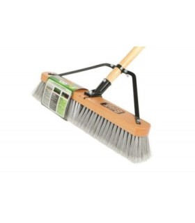 GLOBE 4061Pushbroom - Wood Block Contractor 18" w/Handle- Soft, Case: 4, Price by EA - 4061 -  - [unit price]