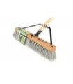 GLOBE 4061Pushbroom - Wood Block Contractor 18" w/Handle- Soft, Case: 4, Price by EA