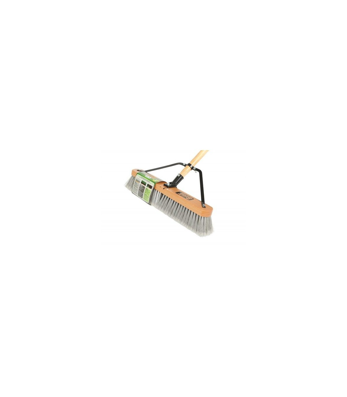 GLOBE 4061Pushbroom - Wood Block Contractor 18" w/Handle- Soft, Case: 4, Price by EA - 4061 -  - [unit price]