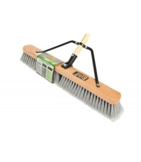 GLOBE 4062Pushbroom - Wood Block Contractor 24" w/Handle - Soft, Case: 4, Price by EA - 4062 -  - [unit price]