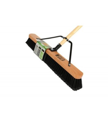 GLOBE 4064SALE: Pushbroom - Wood Block Contractor 24"w/Handle - Medium, Case: 4, Price by EA - 4064 -  - [unit price]