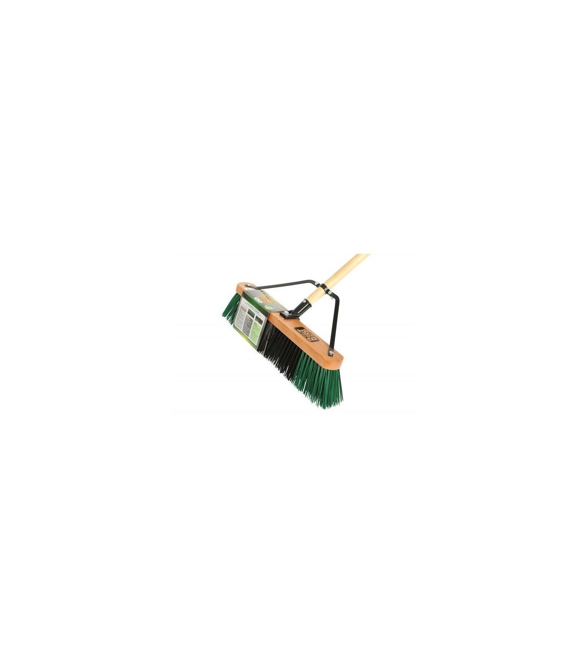 GLOBE 4065Pushbroom -Wood Block Contractor 18"w/60"Handle -Rough, Case: 4, Price by EA - 4065 -  - [unit price]