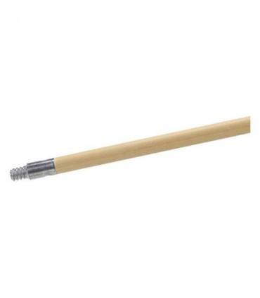 GLOBE 4089Handle - Wood 1 1/8x60" Threaded w/Metal Tip - Lacquer, Case: 12, Price by EA - 4089 -  - [unit price]