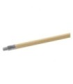 GLOBE 4089Handle - Wood 1 1/8x60" Threaded w/Metal Tip - Lacquer, Case: 12, Price by EA