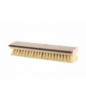 GLOBE 4253Brush-Deck Scrub Head Only w/Squeege 12"-Natural Fiber, Case: 6, Price by EA - 4253 -  - [unit price]