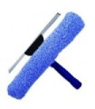 GLOBE 4465Window Washer/Squeegee Microfiber Combo 12" - Blue, Case: 12, Price by CS