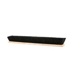 GLOBE 4556Push Broom - 36" Wood Block Broom Tampico, Case: 6, Price by EA - 4556 -  - [unit price]