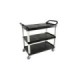 GLOBE 5002Utility Cart - Large 40x19.75x37" - 400lbs Cap - Black, Case: 1, Price by EA - 5002 -  - [unit price]