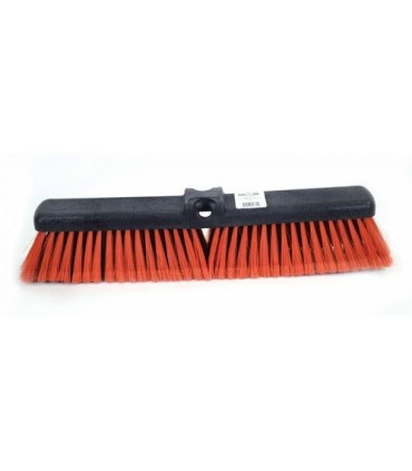 GLOBE 5055RPush Broom -18" Plastic Block Pushbroom Medium - Red, Case: 2, Price by EA - 5055R -  - [unit price]