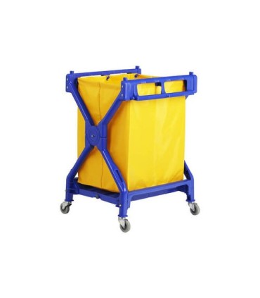 GLOBE 5195Laundry - X-Cart w/Bag - Blue, Case: 1, Price by EA - 5195 -  - [unit price]