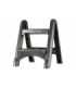 GLOBE 5251Step Stool - Folding 2-Step - Grey, Case: 2, Price by EA - 5251 -  - [unit price]