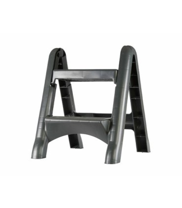 GLOBE 5251Step Stool - Folding 2-Step - Grey, Case: 2, Price by EA - 5251 -  - [unit price]