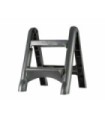 GLOBE 5251Step Stool - Folding 2-Step - Grey, Case: 2, Price by EA