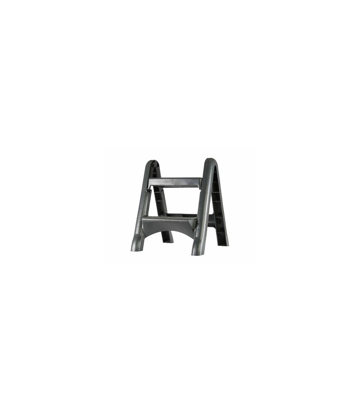 GLOBE 5251Step Stool - Folding 2-Step - Grey, Case: 2, Price by EA - 5251 -  - [unit price]