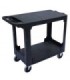 GLOBE 5900Utility Cart Flat 2-Shelf 38x18.75x32.25"-Charcoal, Case: 1, Price by EA - 5900 -  - [unit price]