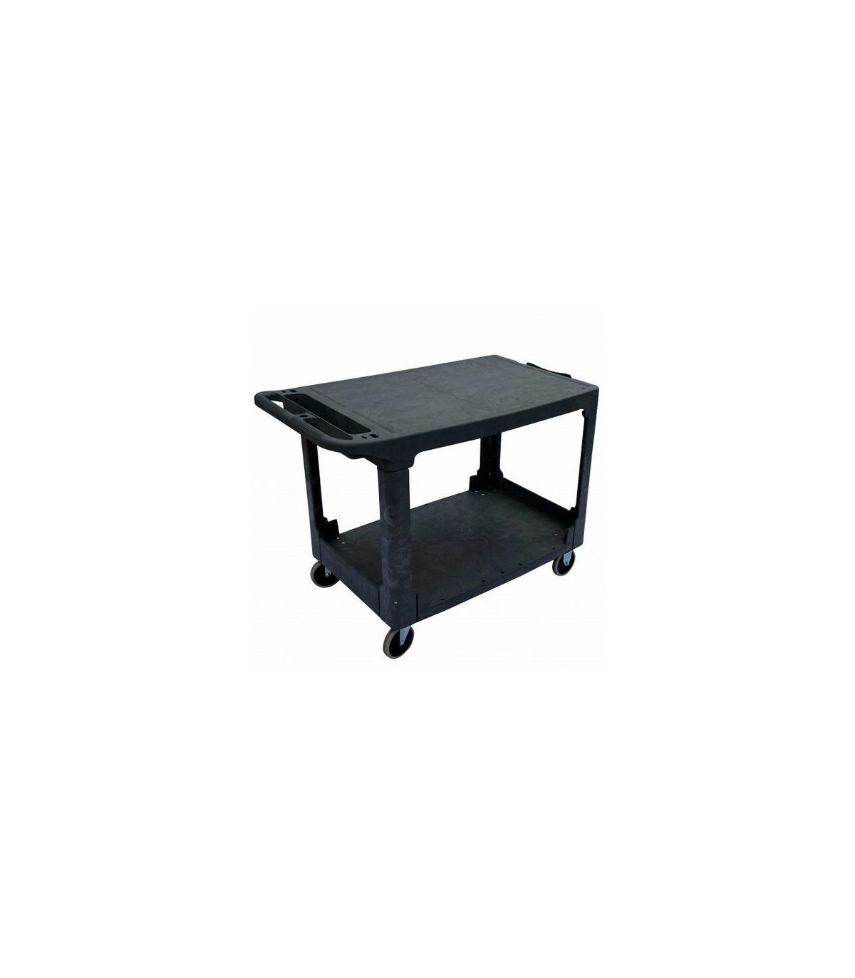 GLOBE 5901Utility Cart Flat 2-Shelf 44x25.25.5x32.25"-Charcoal, Case: 1, Price by EA - 5901 -  - [unit price]