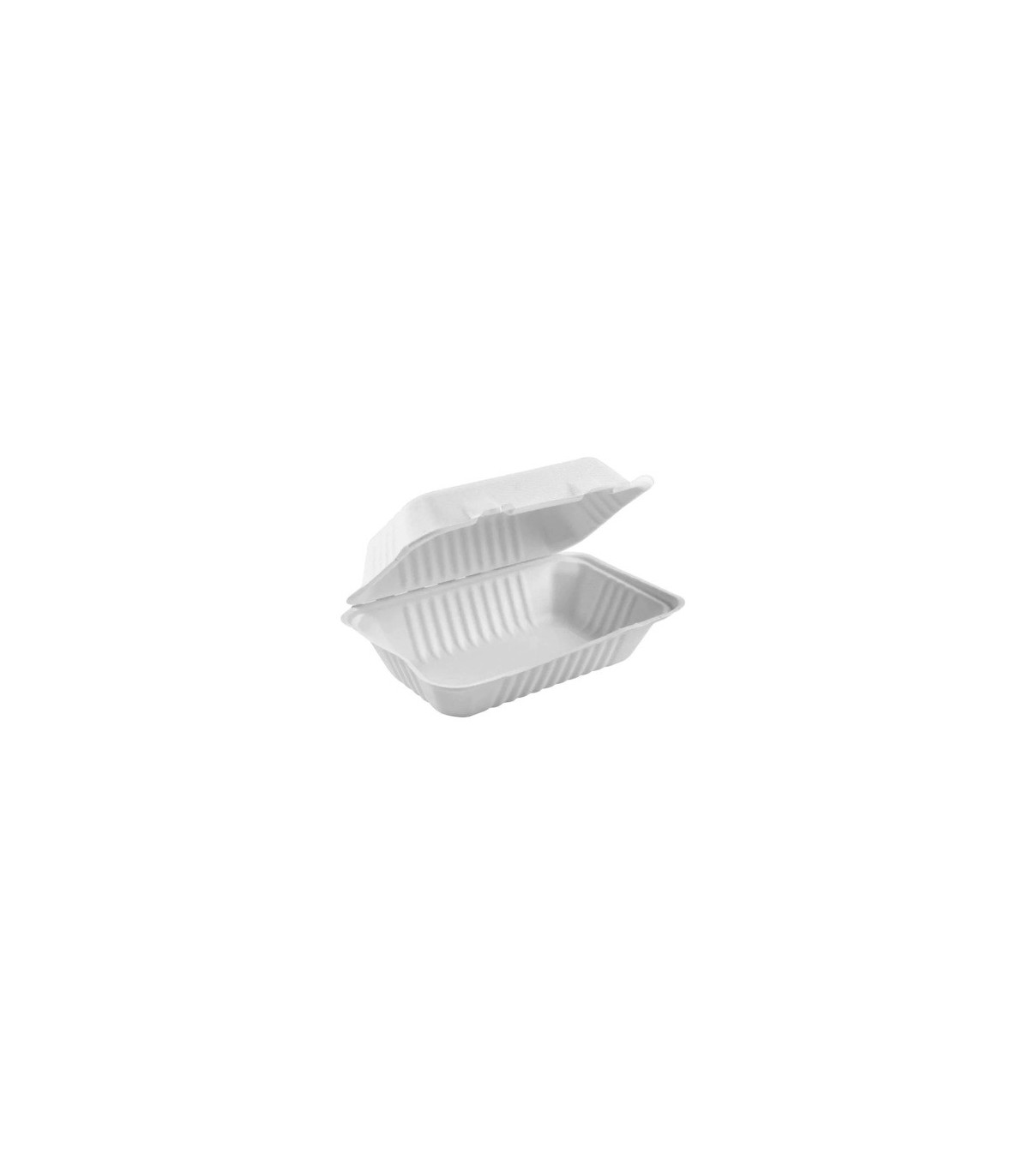 GLOBE 6012Compostable Hinged Cont - 9x9x3" - 50bg/4bg/cs, Case: 200, Price by CS - 6012 -  - [unit price]