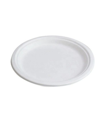 GLOBE 6021Compostable Plate - Round 7" - 50bg/20bg/cs, Case: 1000, Price by CS - 6021 -  - [unit price]