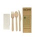 GLOBE 6051Compostable Wood Fork/Knife/Spoon/Napkin-1/bg/500bg/cs, Case: 500, Price by CS - 6051 -  - [unit price]