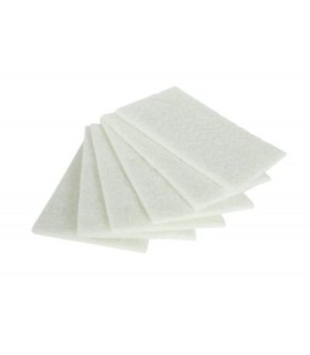 GLOBE 7007Pad - Scouring Pad LD 6x9" Bulk - White, Case: 100, Price by CS - 7007 -  - [unit price]