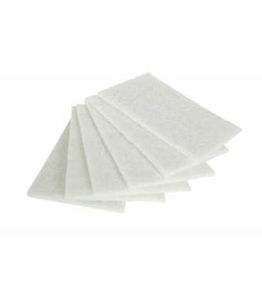 GLOBE 7007Pad - Scouring Pad LD 6x9" Bulk - White, Case: 100, Price by CS - 7007 -  - [unit price]
