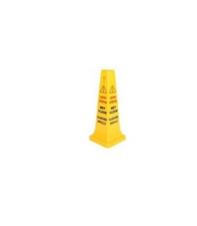 GLOBE 7200Safety Cone "Caution Wet Floor" 26" Eng/Fre- Yellow, Case: 6, Price by EA - 7200 -  - [unit price]