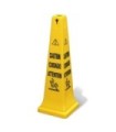 GLOBE 7201Safety Cone "Caution Wet Floor" 36" Eng/Fre- Yellow, Case: 6, Price by EA