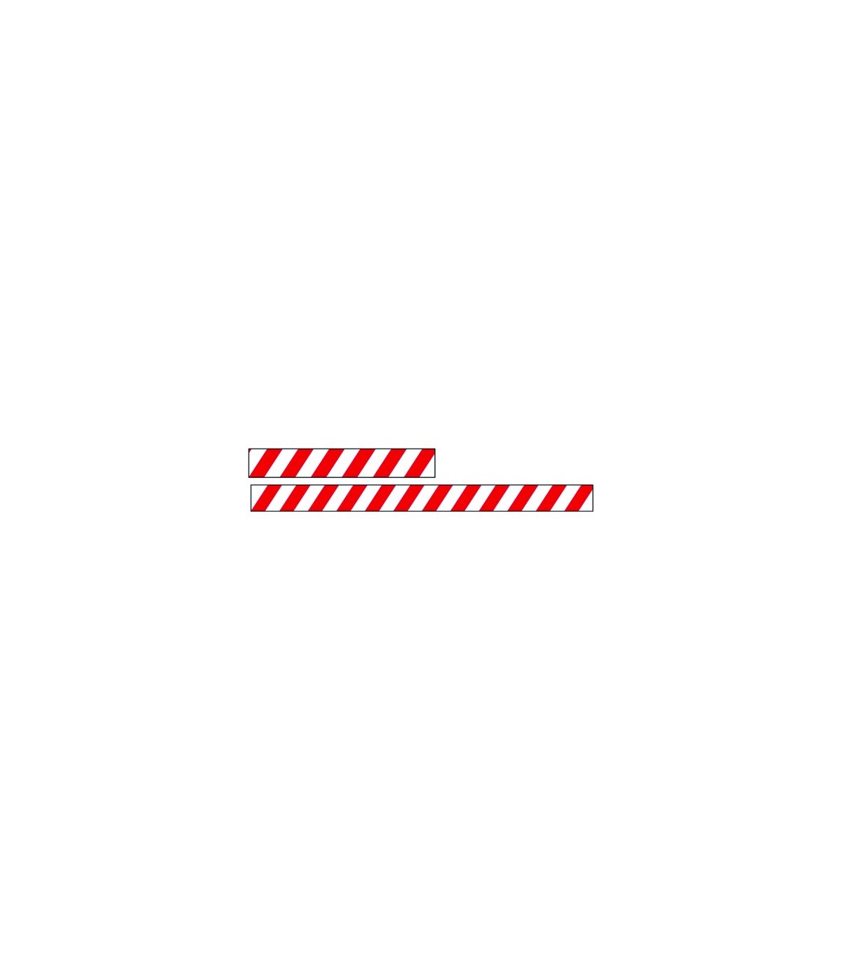GLOBE 7255OBS: Floor Decals - 4x24" Line-Up - Red, Case: 1, Price by EA - 7255 -  - [unit price]