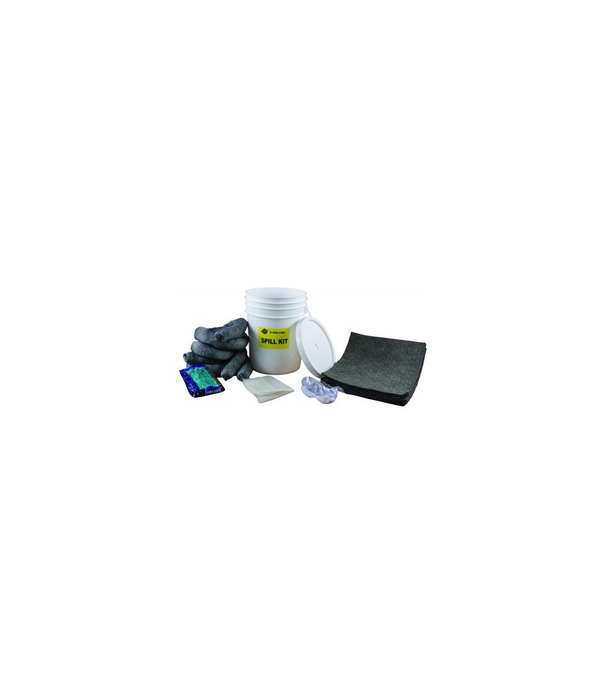 GLOBE 7512Safety - Universal 5G Spill Kit w/Pail, Case: 1, Price by EA - 7512 -  - [unit price]