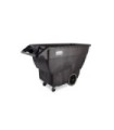 Rubbermaid FG101100BLA Truck - Tilt S-Foam U-Duty 600lb/0.75cuyd - Black, Price Per EA