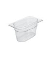 Rubbermaid FG101P00CLR Final Sale: Food Pan - Cold 1/9 Size - 4" Depth -Clear, Price Per EA