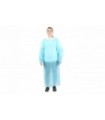 GLOBE 7780Gown - PP Isolation w/Elastic Cuff - Large - Blue, Case: 100, Price by CS