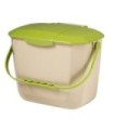 GLOBE 9307Container - Organics Counter Top Bin 2G - Beige/Green, Case: 1, Price by EA