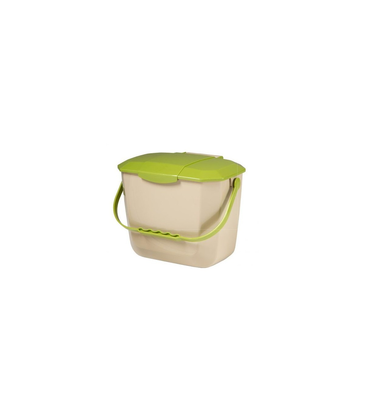 GLOBE 9307Container - Organics Counter Top Bin 2G - Beige/Green, Case: 1, Price by EA - 9307 -  - [unit price]
