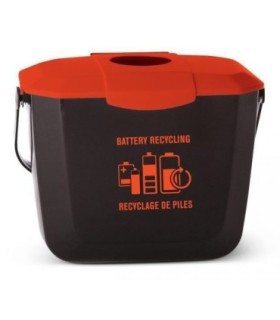 GLOBE 9309Container - Collection Bin Battery - Black/Red, Case: 1, Price by EA - 9309 -  - [unit price]