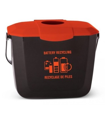 GLOBE 9309Container - Collection Bin Battery - Black/Red, Case: 1, Price by EA - 9309 -  - [unit price]