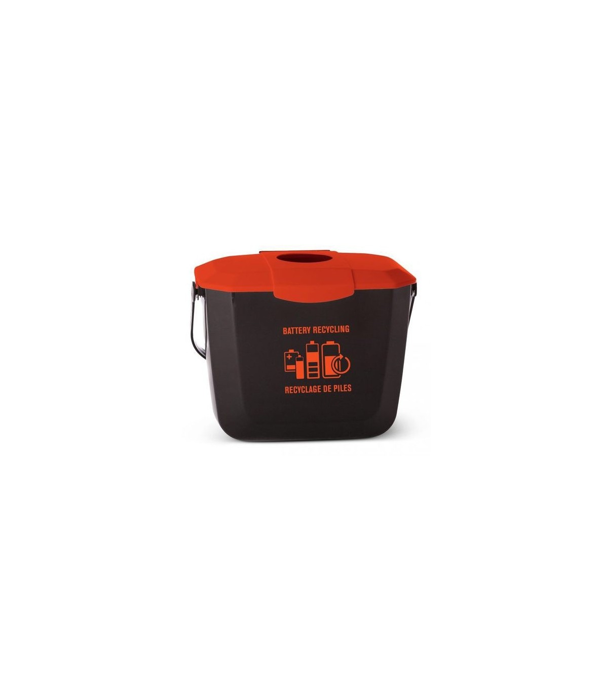 GLOBE 9309Container - Collection Bin Battery - Black/Red, Case: 1, Price by EA - 9309 -  - [unit price]