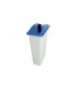 GLOBE 9501Container - Slim Lid - Paper Slot - Blue, Case: 6, Price by EA - 9501 -  - [unit price]